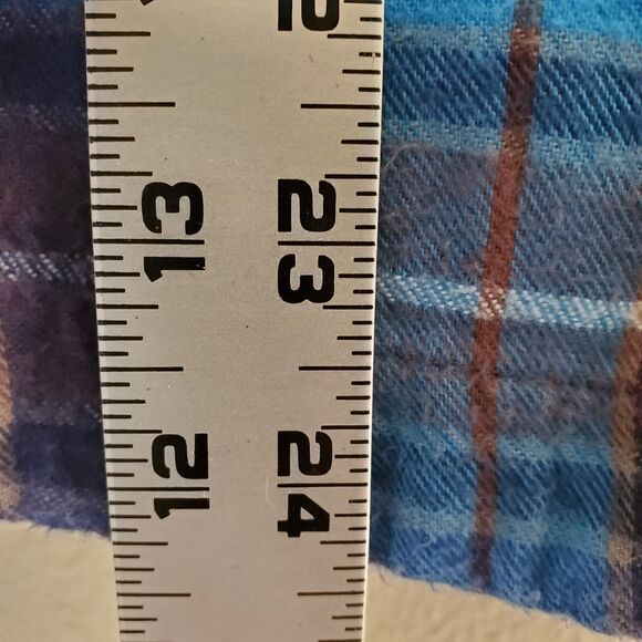 L.L.Bean Women's M Scotch Plaid Flannel Shirt Full Zip Hoodie Warm Relaxed Fit - Picture 12 of 15